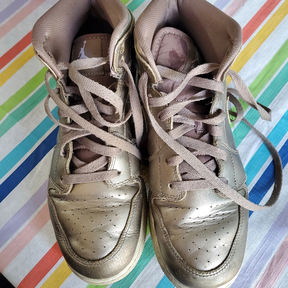 Gold air jordans